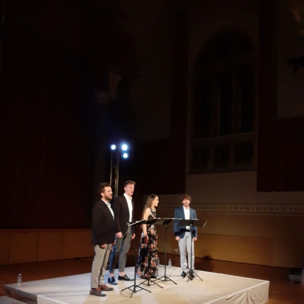 Cantoria gave a concert via Zoom for the retirement homes in Torroella